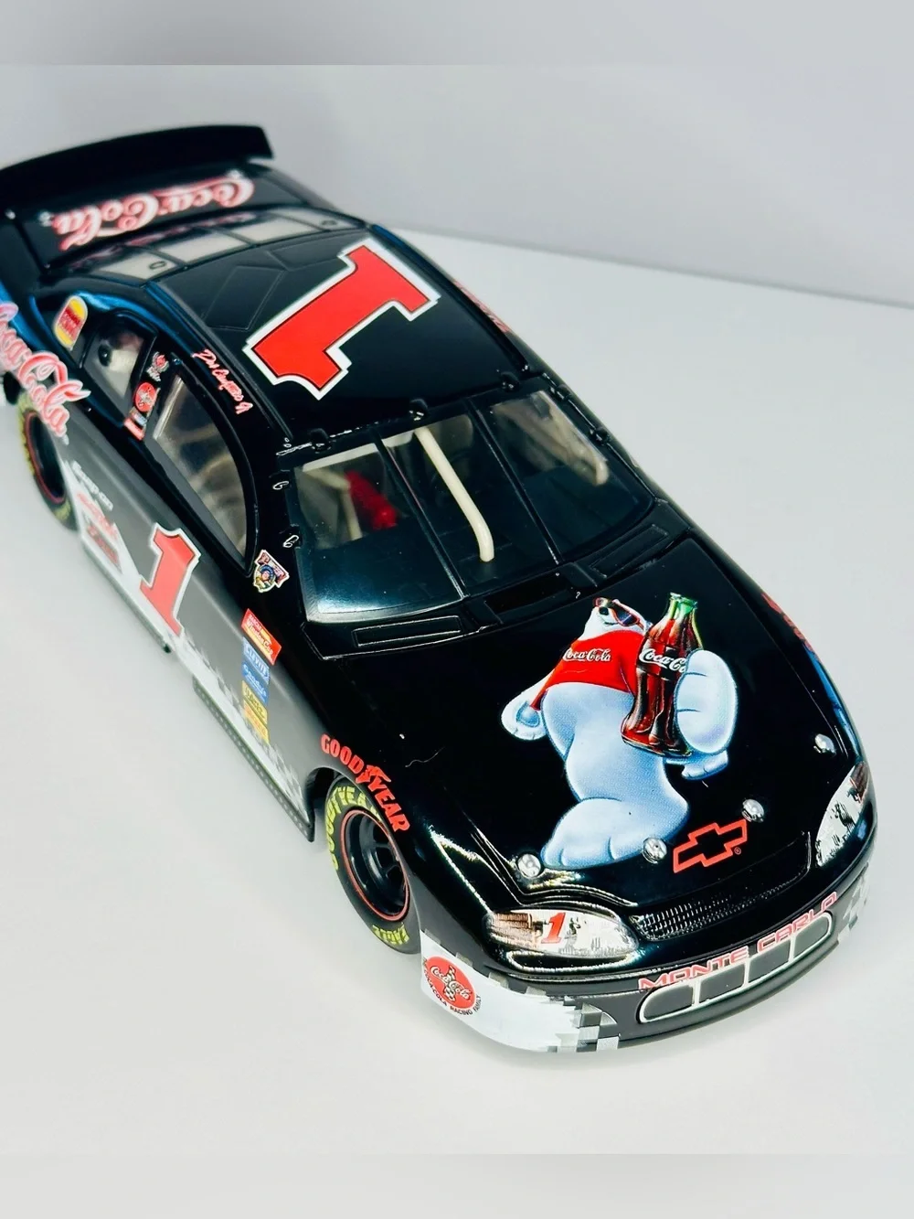 1998 Dale Earnhardt Jr. #1 Coca-Cola Polar Bear Monte Carlo 1:24 Action Platinum